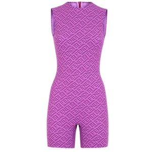 Fendi X Skims sleeveless mid thigh bodysuit NWT
